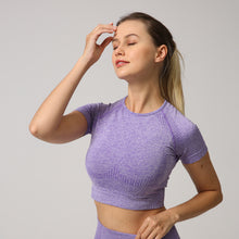 Load image into Gallery viewer, Women&#39;s Two Piece Short Sleeve Fitness Outfit | Premium Materials | Super Comfortable | Suitable for all Fitness Types
